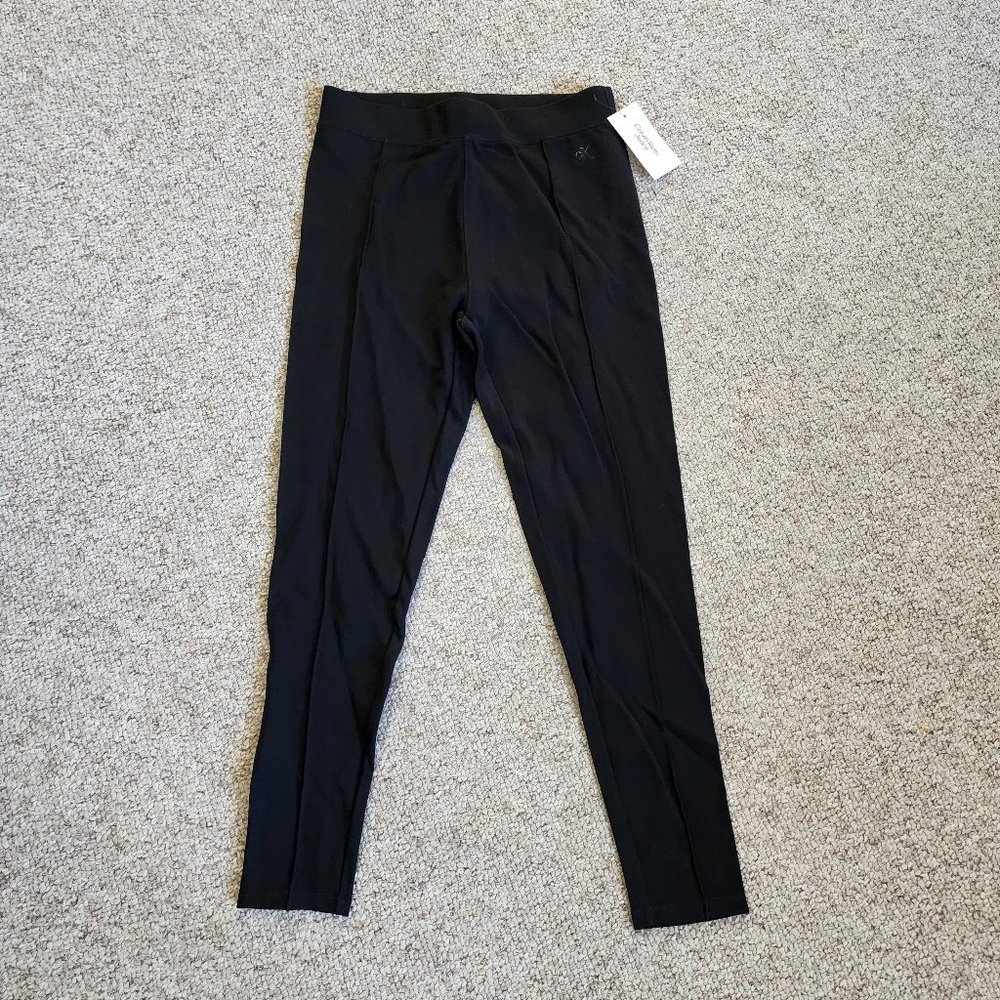 NWT Calvin Klein Jeans Women's Pull On Pants with Seam Leg Detail Size XS